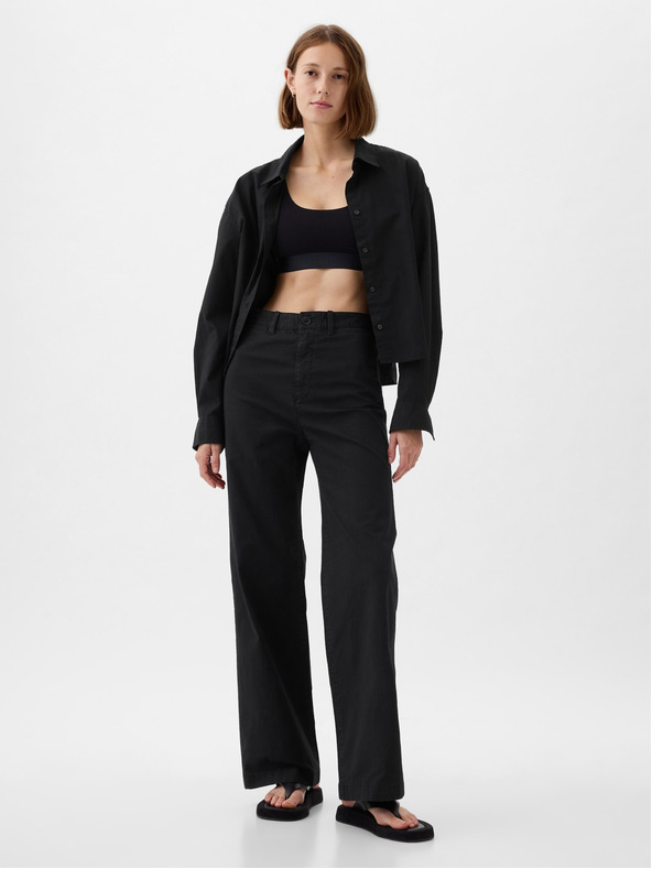 GAP Hlače Khaki Wide GAP