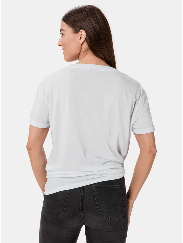 Sam 73 Bela ženska majica s potiskom SAM 73 Annabel