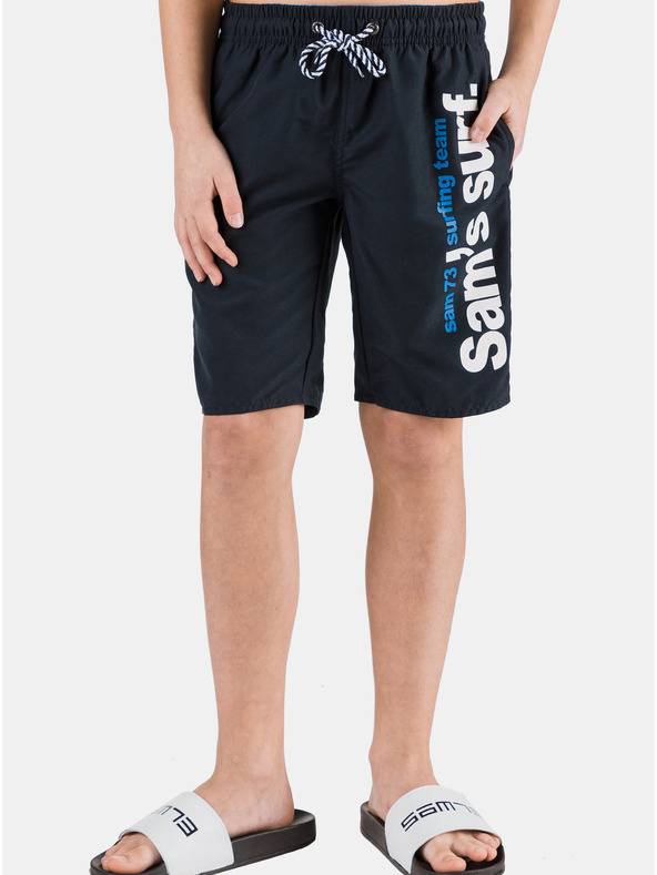 Sam 73 Temno modre fantovske kopalke s potiskom SAM 73