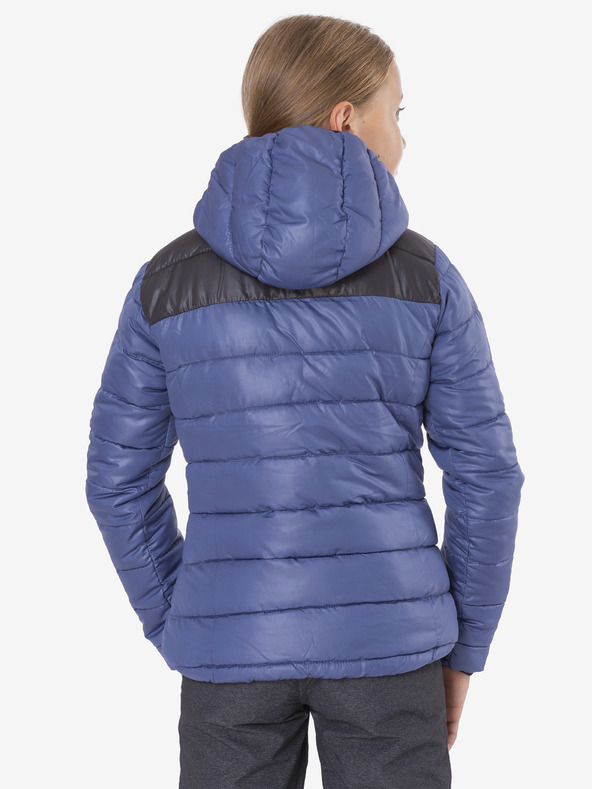 Sam 73 Črno-modra dekliška prešita zimska bunda s kapuco SAM 73 Eloise