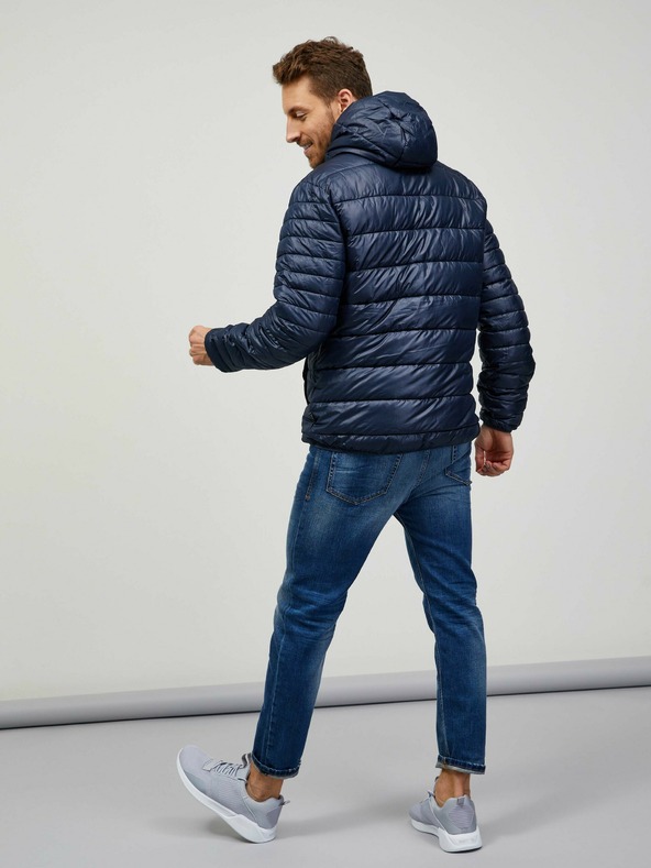 Sam 73 Temno modra moška zimska prešita jakna Sam 73