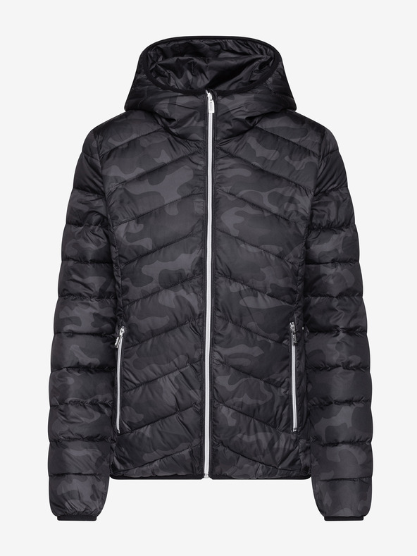 Sam 73 Črna ženska prešita maskirna jakna Sam 73