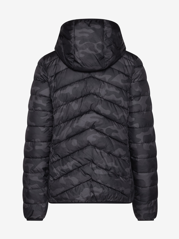 Sam 73 Črna ženska prešita maskirna jakna Sam 73