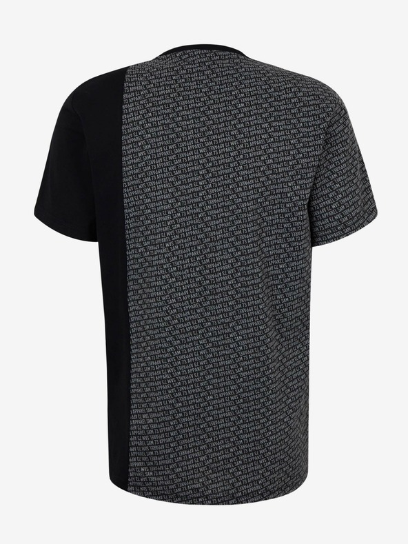 Sam 73 Črna moška vzorčasta majica SAM 73 Paul