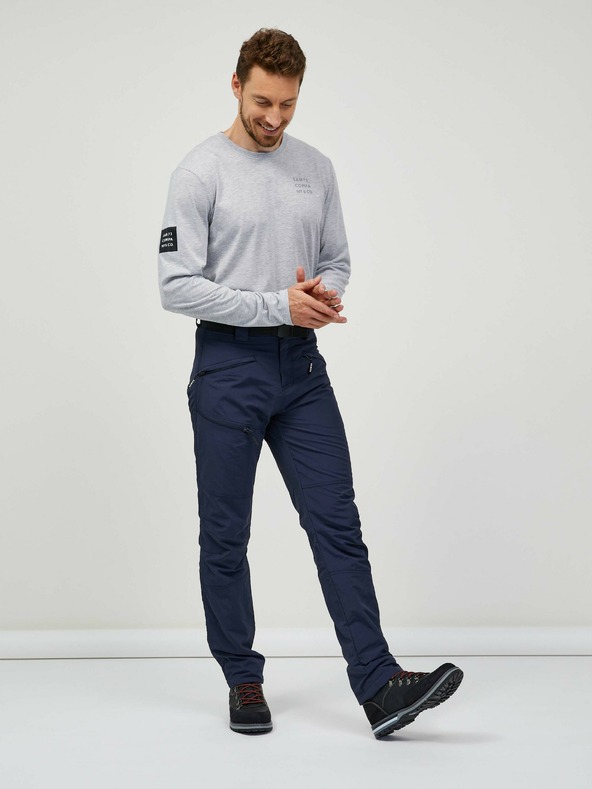 Sam 73 Temno modre moške hlače s pasom SAM 73 Ikanto