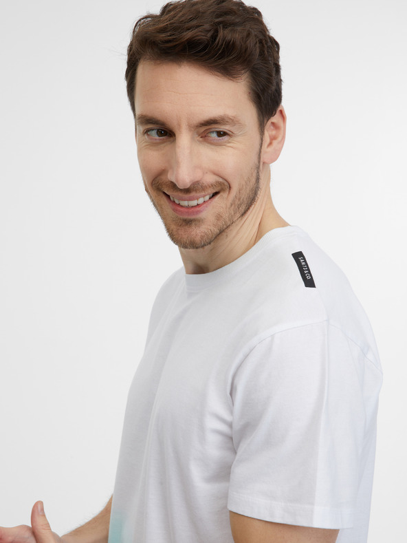 Sam 73 Modro-bela moška majica SAM 73 Vito