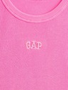 GAP Otroška rebrasta majica s logom GAP
