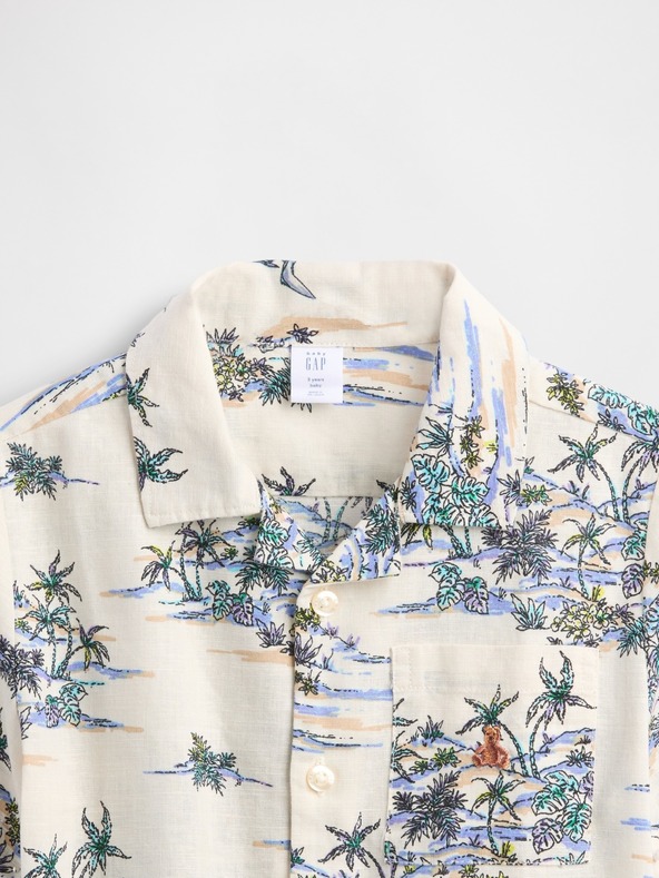 GAP Otroška platnena majica Gap