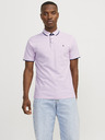 Jack & Jones Svetlo rožnata moška polo majica Jack & Jones