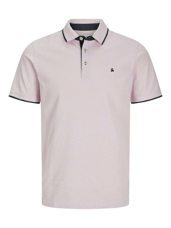 Jack & Jones Svetlo rožnata moška polo majica Jack & Jones