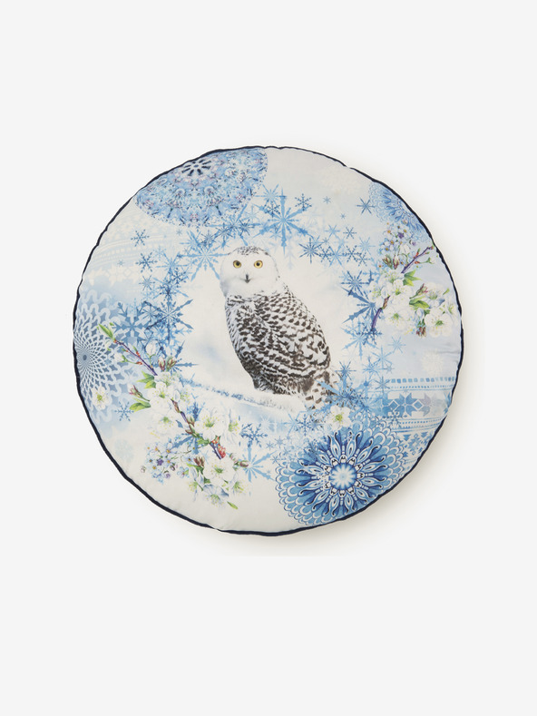 HIP Premer 55 cm - Modra obojestranska blazina z motivom HIP Phalini