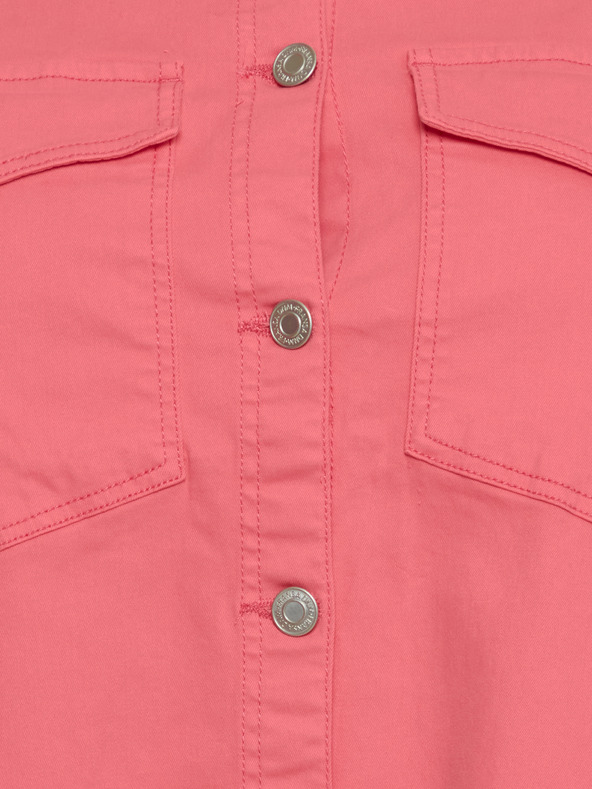 Fransa Rožnata ženska srajčna jakna iz džinsa Fransa