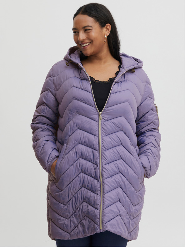 Fransa Vijolična ženska prešita jopica Fransa