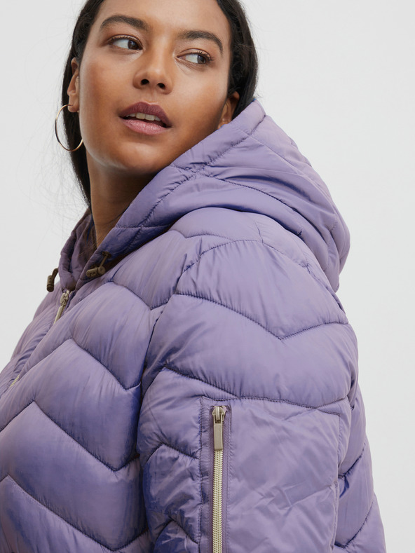 Fransa Vijolična ženska prešita jopica Fransa