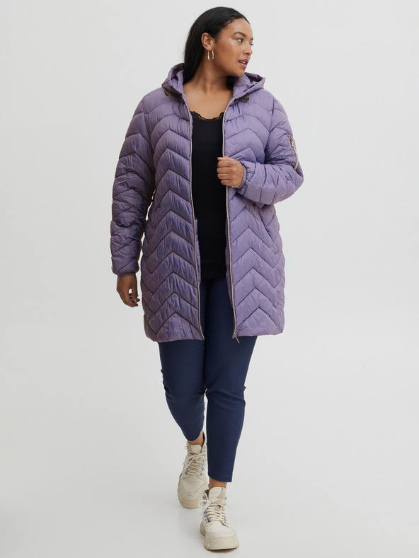 Fransa Vijolična ženska prešita jopica Fransa