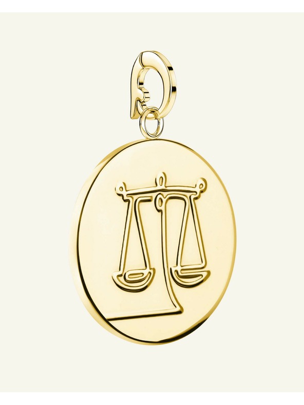 Rosefield Rosefield obesek zlate barve Zodiac Coin Tehtnica