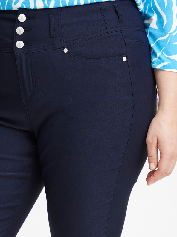 Fransa Temno modre ženske tričetrtinske hlače Fransa