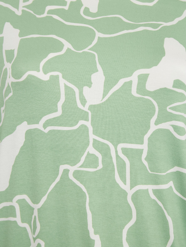 Fransa Ženska bluza z belim in zelenim vzorcem Fransa