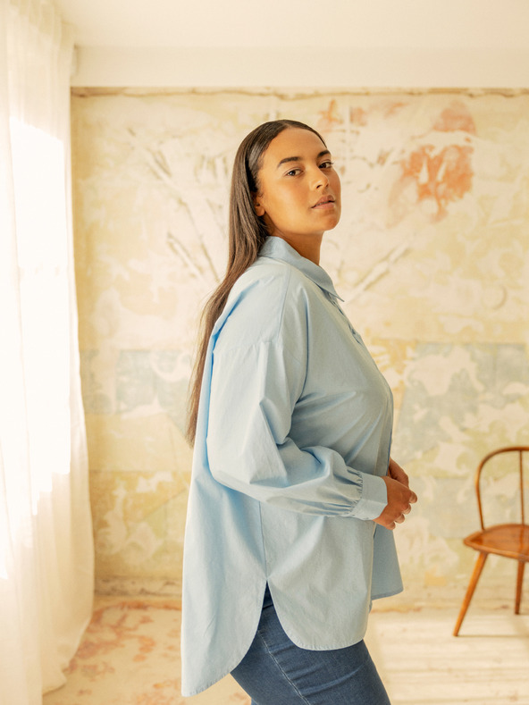 Fransa Svetlo modra ženska srajca Fransa