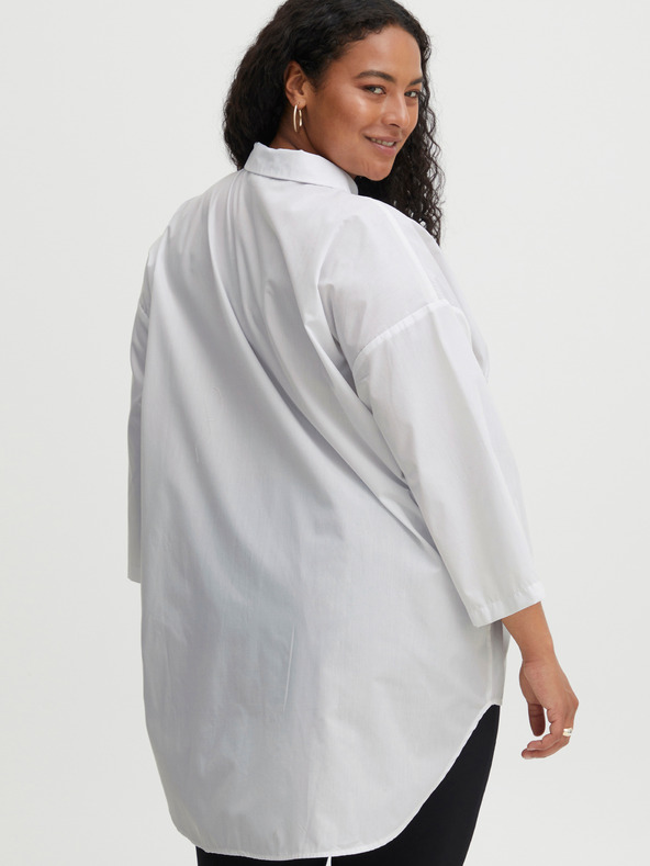 Fransa Bela srajca s podaljšanim hrbtom Fransa