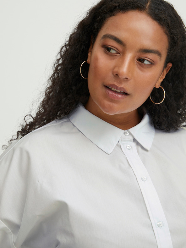 Fransa Bela srajca s podaljšanim hrbtom Fransa