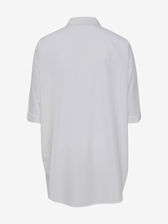 Fransa Bela srajca s podaljšanim hrbtom Fransa