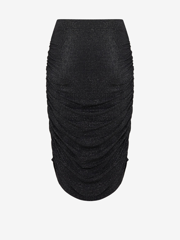 Fransa Fransa črno žensko kovinsko krilo s plaščem