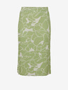Fransa Belo-zelena vzorčasta ženska krila Midi Fransa