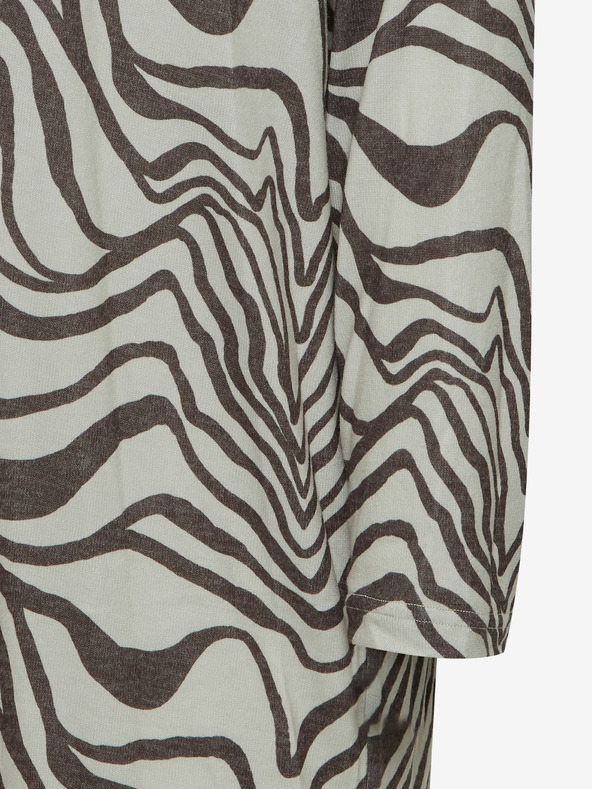 Fransa Ženska rjavo-bela vzorčasta jopica Fransa