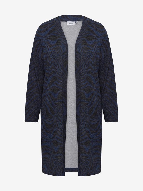 Fransa Temno modra vzorčasta ženska jopica Fransa