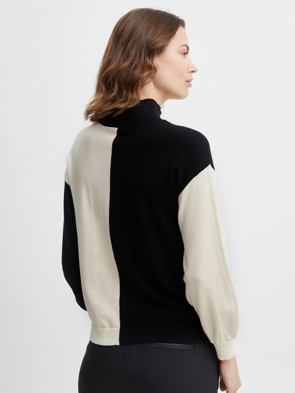 Fransa Kremast in črn ženski pulover Fransa