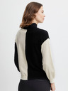 Fransa Kremast in črn ženski pulover Fransa