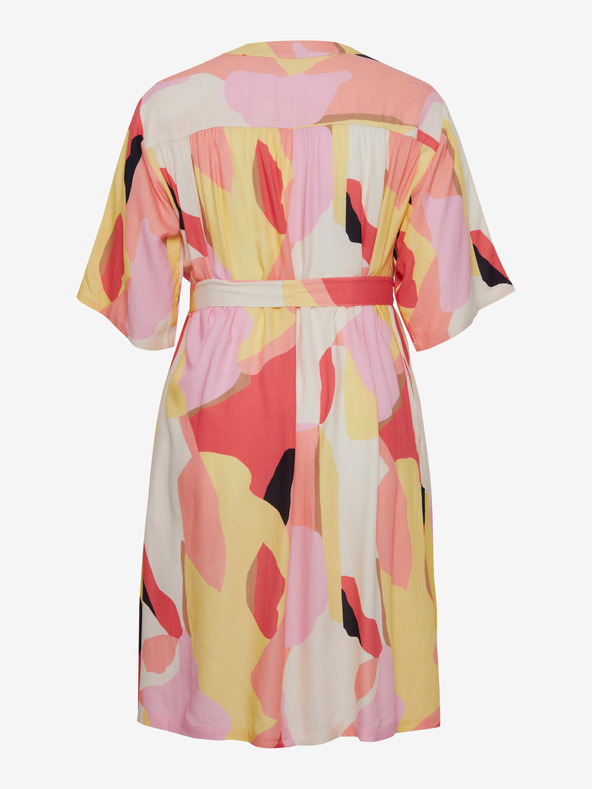 Fransa Bela in rožnata ženska vzorčasta srajčna obleka Fransa