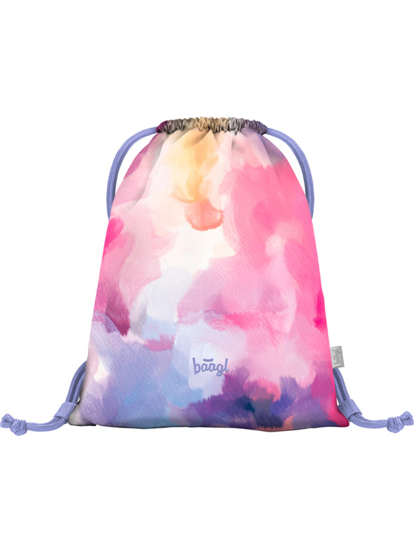 BAAGL  Rožnata šolska oprema - nahrbtnik, peresnica, torba Baagl Core Painting