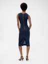 GAP Džins midi obleke GapStudio by Zac Posen GAP
