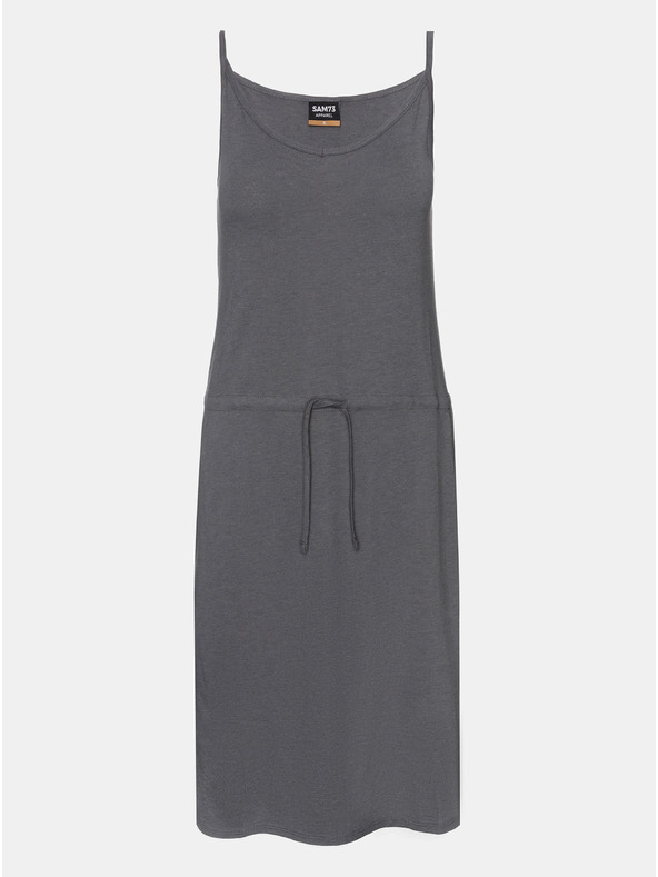 Sam 73 Siva ženska obleka s kravato SAM 73