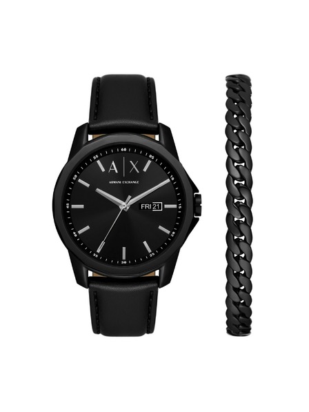Armani Exchange Darilni komplet ure in zapestnice Armani Exchange BANKS AX7147SET