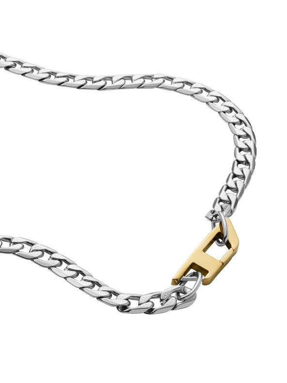 Diesel Moški jekleni ogrlica Diesel DX1343040