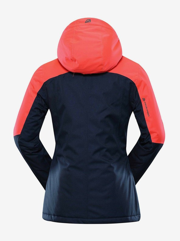 ALPINE PRO Oranžna in modra ženska smučarska jakna Alpine Pro SARDARA 5