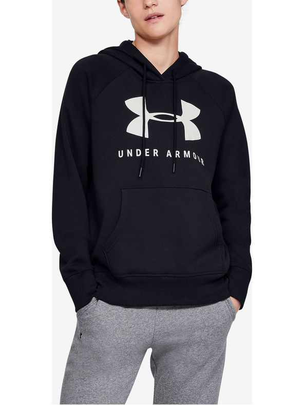 Under Armour Ženski pulover Under Armour RIVAL FLEECE SPORTSTYLE GRAPHIC HOODIE-B