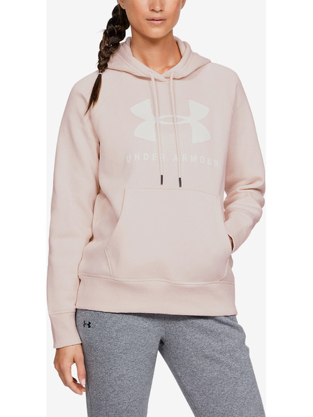 Under Armour Ženski pulover Under Armour RIVAL FLEECE SPORTSTYLE GRAPHIC HOODIE-B