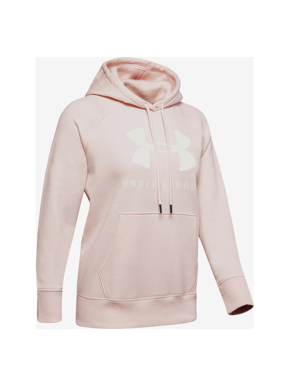 Under Armour Ženski pulover Under Armour RIVAL FLEECE SPORTSTYLE GRAPHIC HOODIE-B